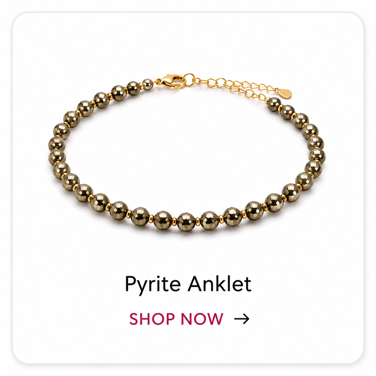 Pyrite Anklet