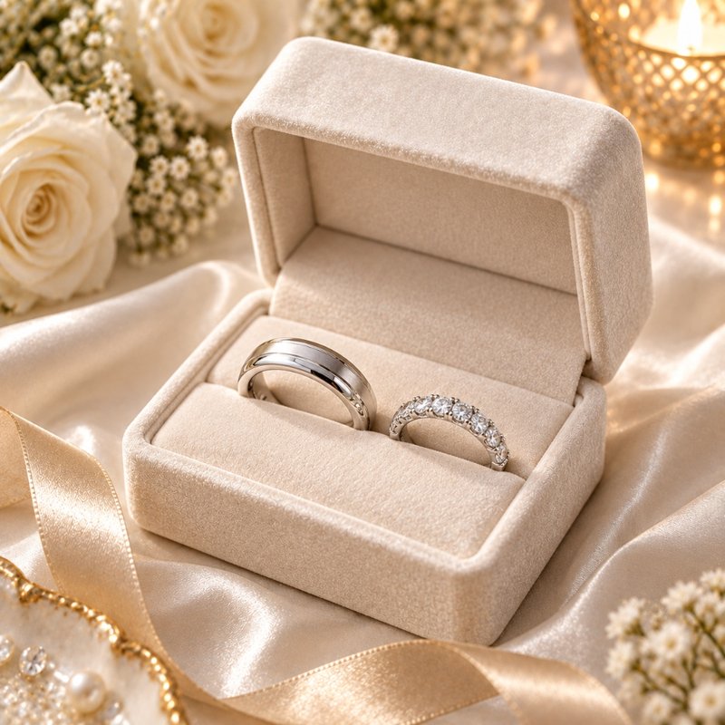 Wedding gift jewellery presentation