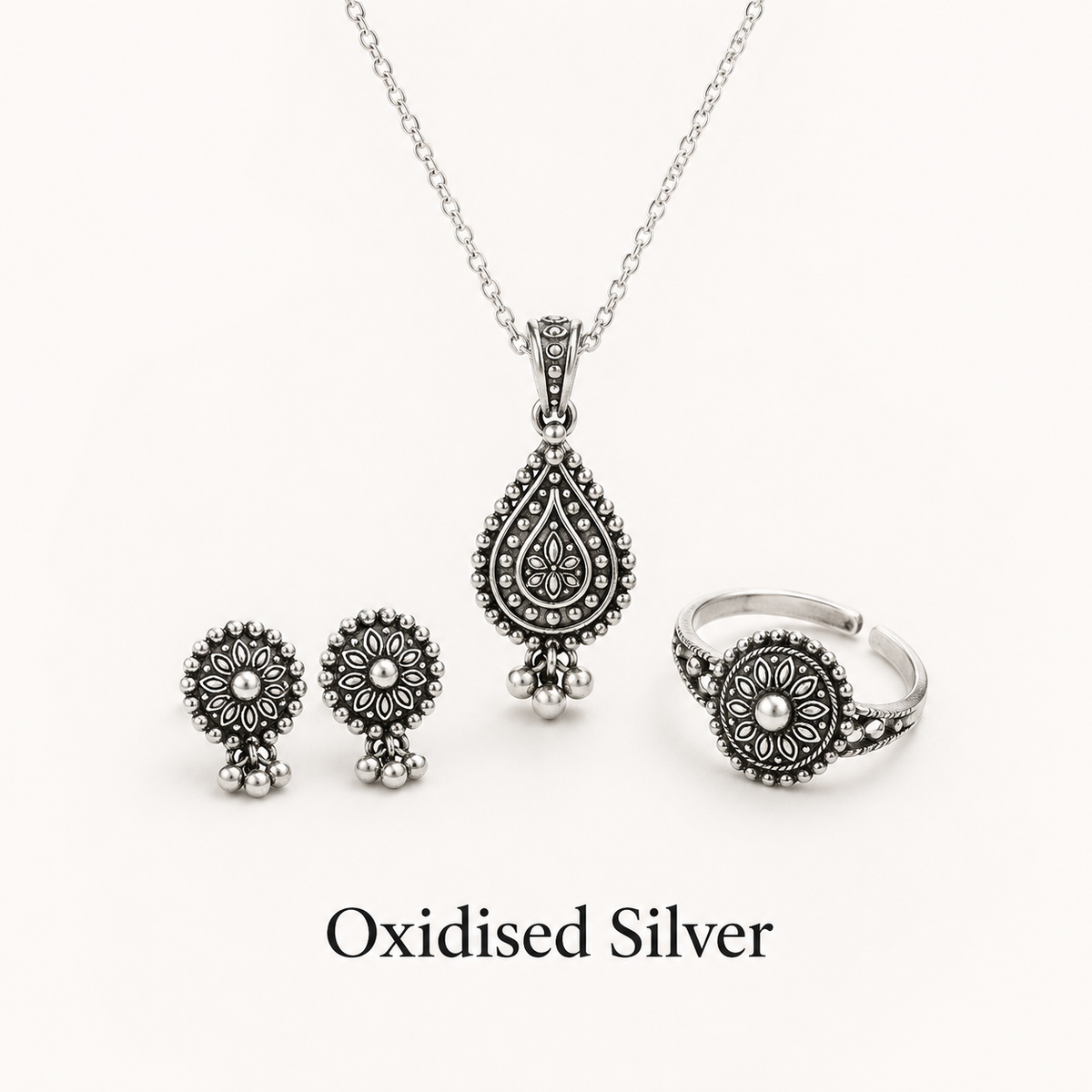 Oxidised Silver