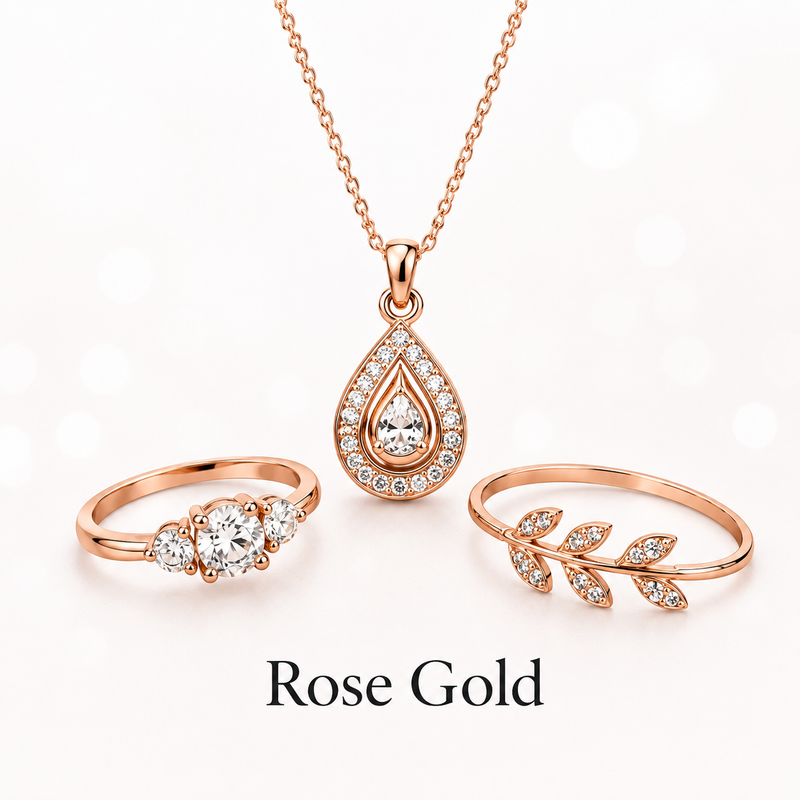 Rose gold jewellery