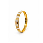 Two-Tone Geometric Designer Kada