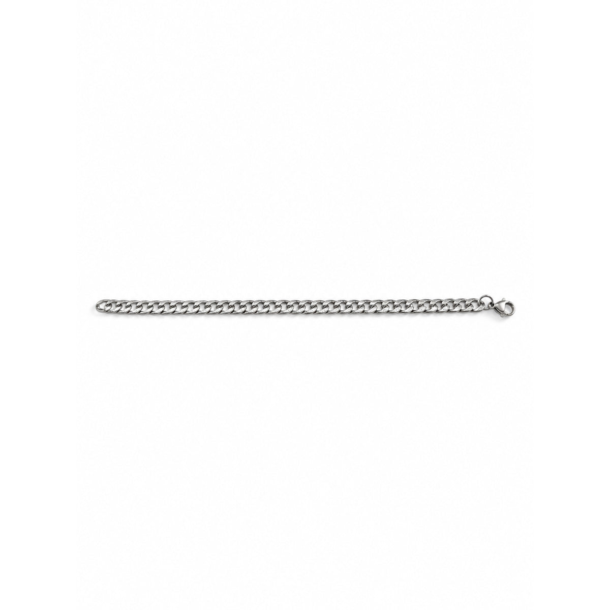 Silver Cuban Link Chain Necklace