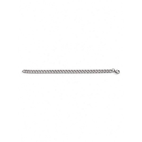 Silver Cuban Link Chain Necklace