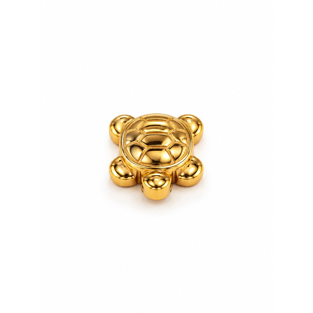 Gold Turtle Charm Pendant