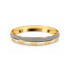 Gold & Silver Textured Kada