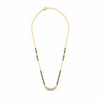 Gold-Toned Black Beaded Mangalsutra