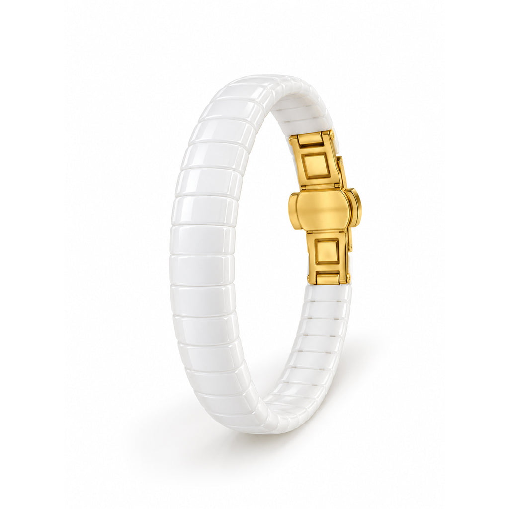 white Gold Block Kada