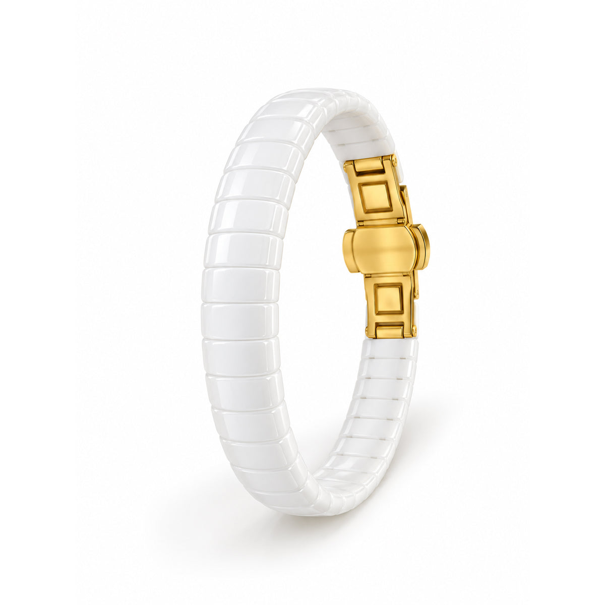 white Gold Block Kada