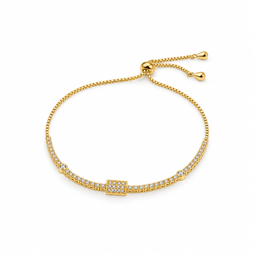 Women's Elegant Gold-Toned Bracelet