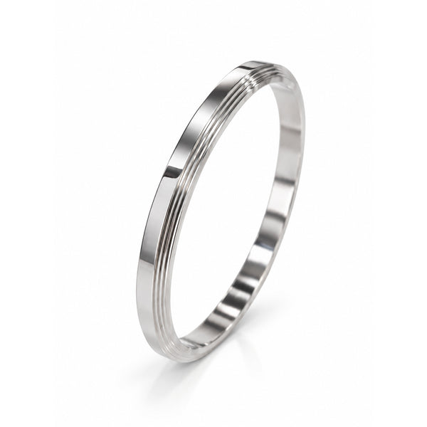 Silver Steel Kada For Men
