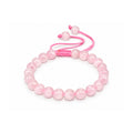Natural Rose Quartz Crystal Beaded Bracelet for Men & Women