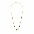 Gold-Toned Black Beaded Mangalsutra
