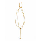 Gold Lariat Necklace