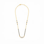 Gold-Toned Black Beaded Mangalsutra