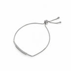 Women's Elegant Silver-Toned Bracelet