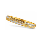 Gold & Silver Designer Textured Kada