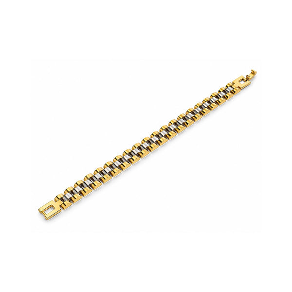Two-Tone Gold & Silver Link Bracelet