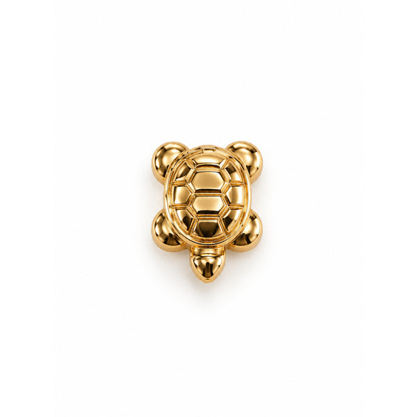 Gold Turtle Charm Pendant