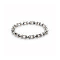 Silver Wave Link Bracelet