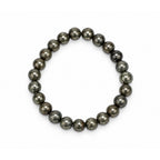Natural Pyrite Stone Beaded Bracelet.