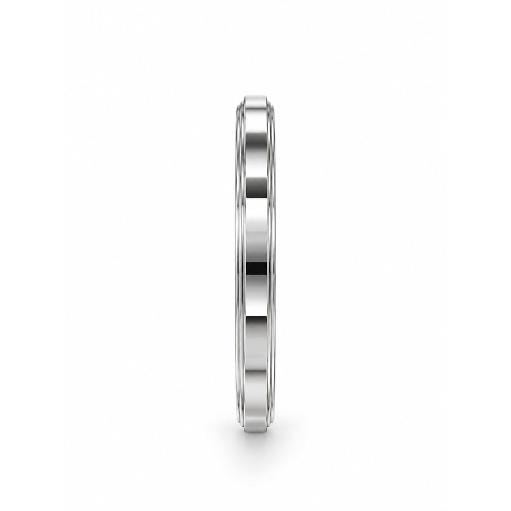 Silver Steel Kada For Men