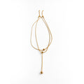 Gold Lariat Necklace