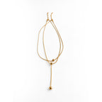 Gold Lariat Necklace