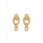 Gold Crystal Drop Pendant Necklace