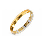 Gold & Silver Textured Kada
