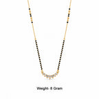 Gold-Toned Black Beaded Mangalsutra