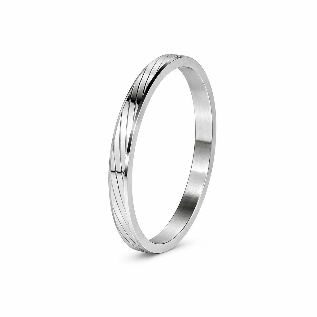 Silver Engraved Kada