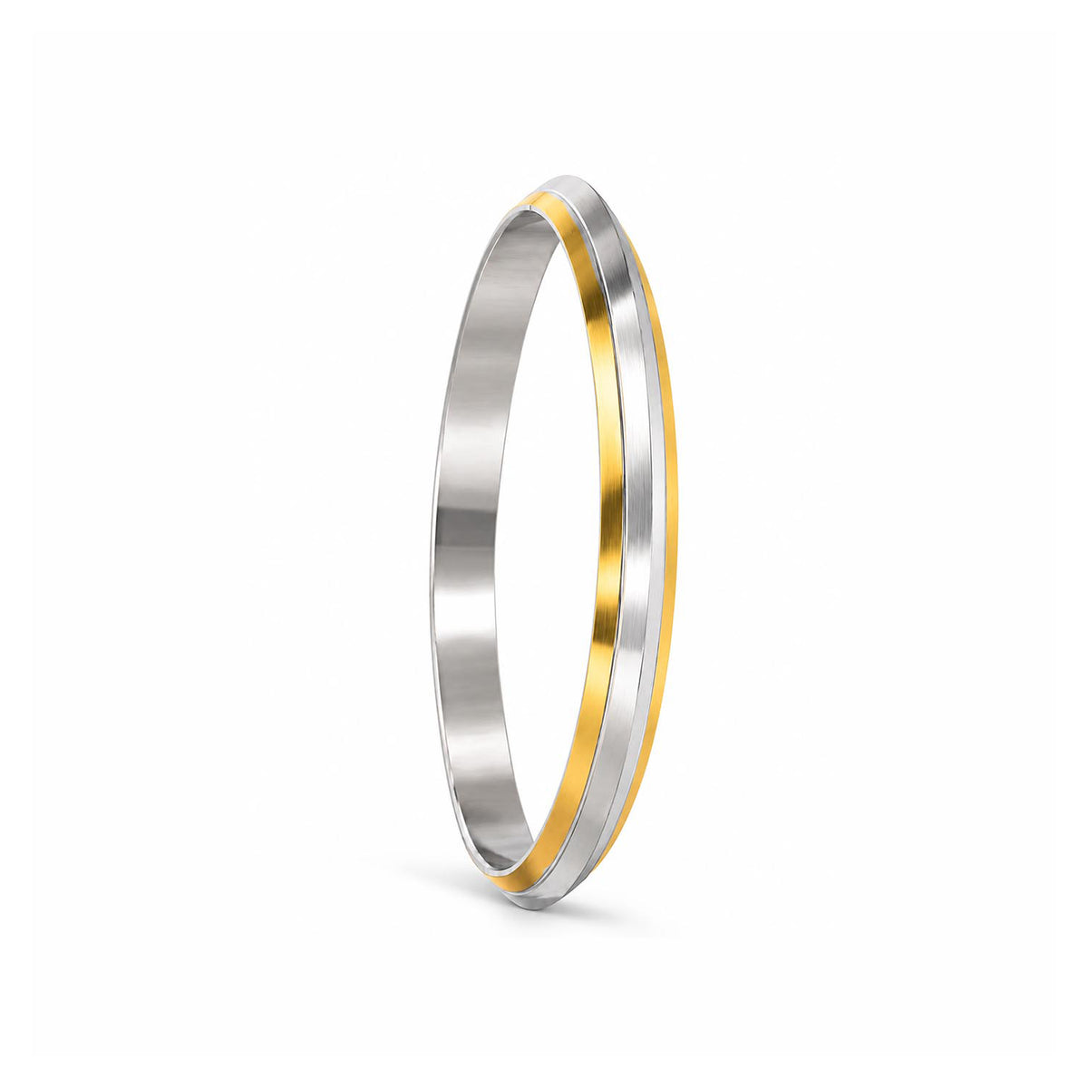 Two-Tone Gold & Silver Men’s Kada