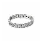 Silver Chevron Link Bracelet
