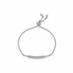 Women's Elegant Silver-Toned Bracelet