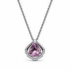 Women's Elegant Silver-Toned Purple Jewellery