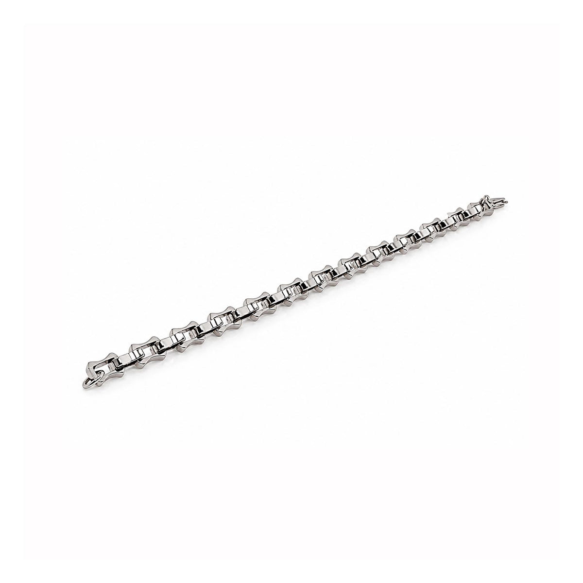 Silver Wave Link Bracelet