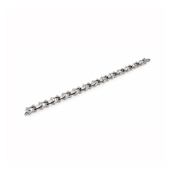 Silver Wave Link Bracelet
