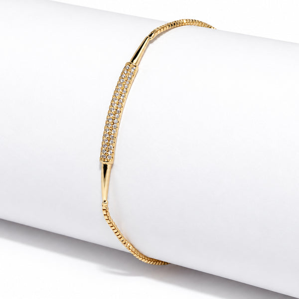Women's Elegant Gold-Toned Bracelet