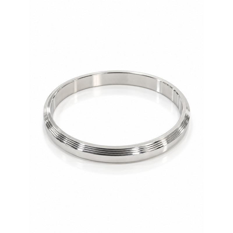 Silver Steel Kada For Men
