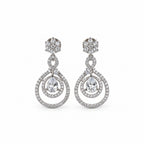Women's Elegant Silver-Toned White Necklace Set