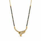 Gold-Toned Black Beaded Mangalsutra
