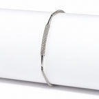 Women's Elegant Silver-Toned Bracelet