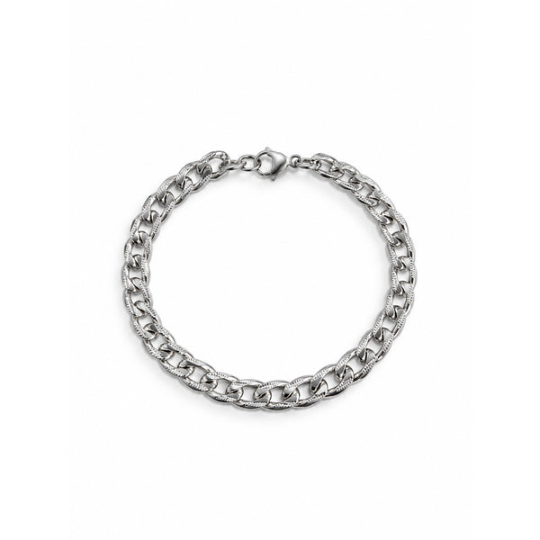 Silver Cuban Link Chain Necklace