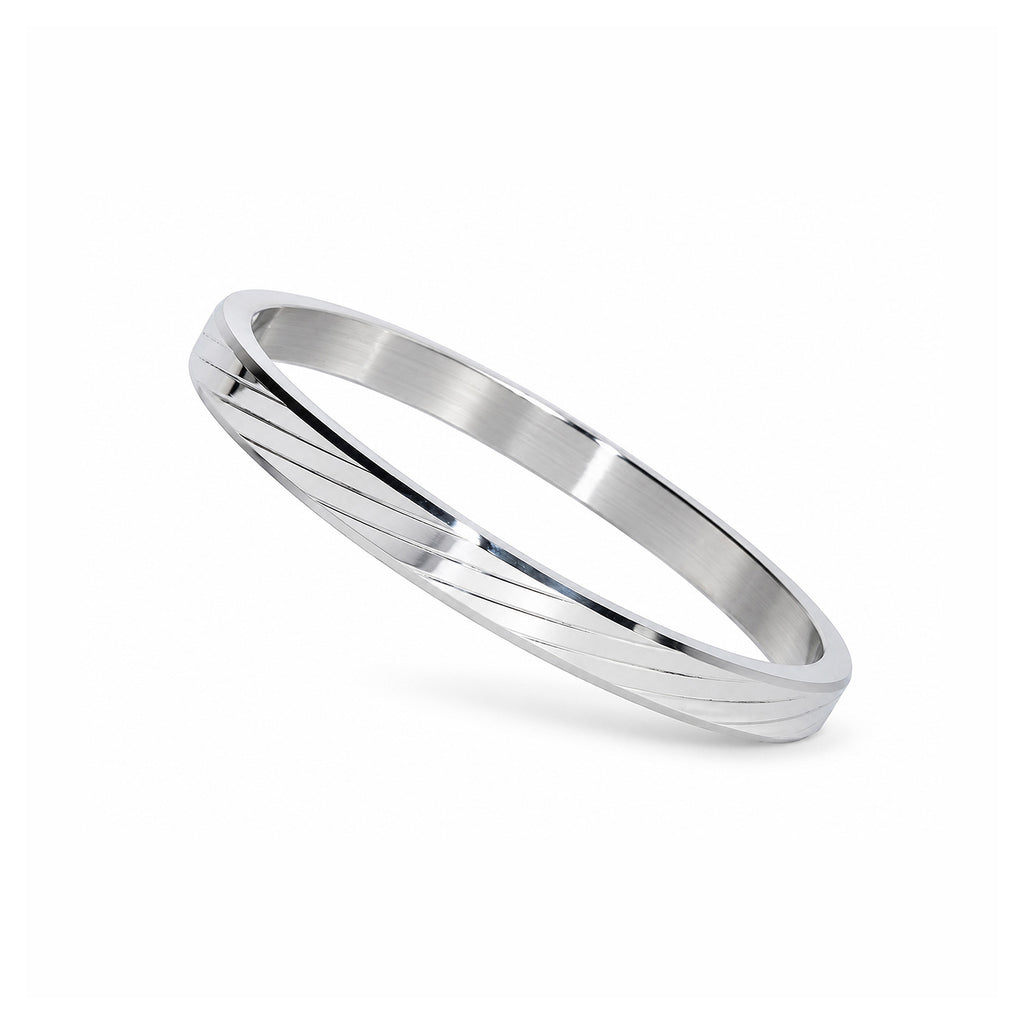 Silver Engraved Kada