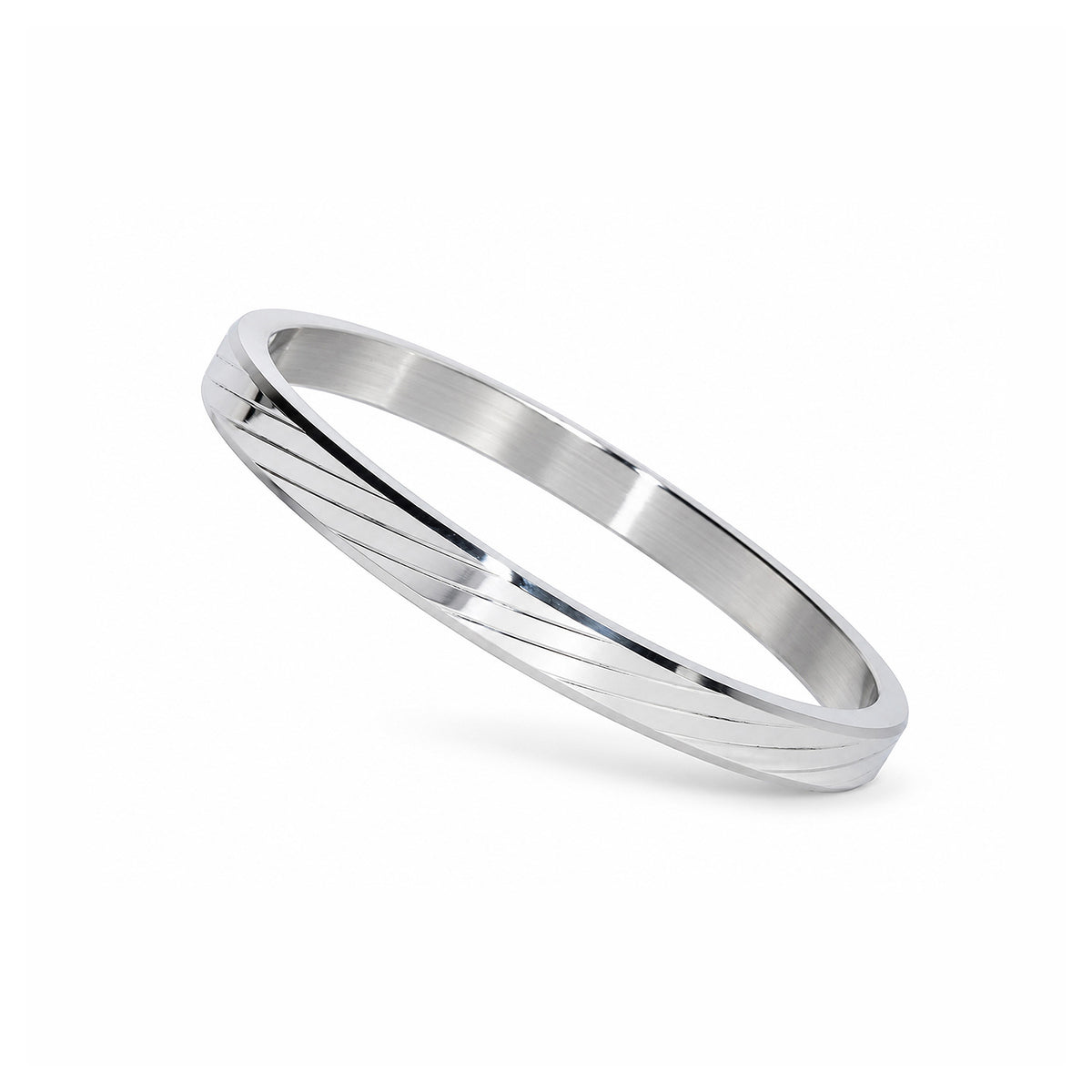 Silver Engraved Kada