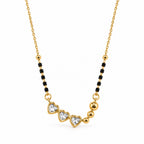 Triple Heart-Shaped AD Stone Mangalsutra