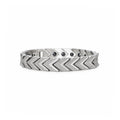 Silver Chevron Link Bracelet