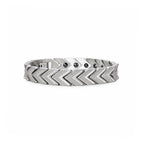 Silver Chevron Link Bracelet