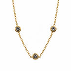 Women Gold-Toned Stone Studded Delicate Chain Bracelet