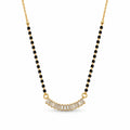 Gold-Toned Black Beaded Mangalsutra